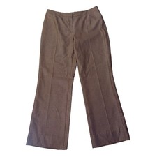 Escada brown and white polka-dot wide leg dress pants size 38