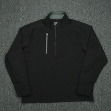 Zero Restriction Pullover Mens Medium Black Tour Series Quarter Zip Stretch