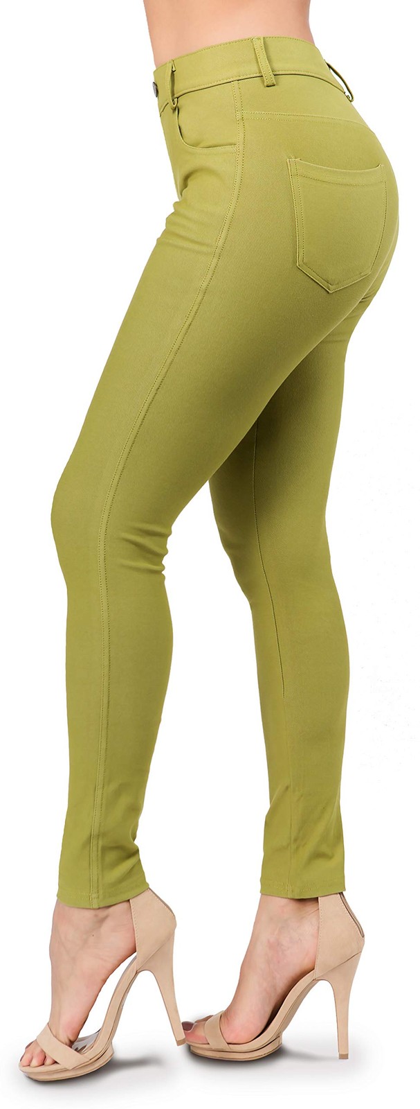 Ylluo Women's High Waisted Stretchy Skinny Jeggings with Poc