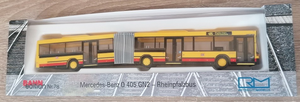 Rietze 76417 - 1/87 Mercedes-Benz O 405 GN2 RHEINPFALZBUS - New