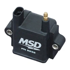 MSD Ignition Coil 8232; Digital CPC Black 43,000 Volts E-Core HEI (Male)
