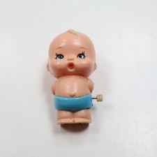 Vintage 1977 Tomy Wind-Up Walking Baby KID-A-LONGS Working