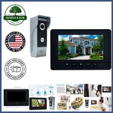 Stylish Black Silver Video Intercom for Villas and Apartments with Night Vision