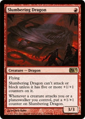 1x Slumbering Dragon Moderate Play MTG Magic - Kid Icarus -