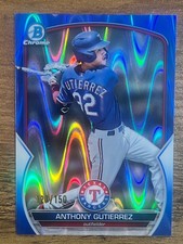 2023 Bowman Chrome Prospects Blue RayWave Anthony Gutierrez 127/150 #BCP-85