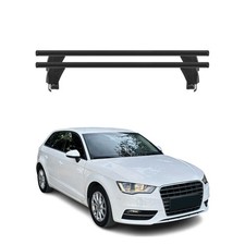 Menabo Dachträger Grundtäger für Audi A3 8V Sportback 2012-2020 50kg Alu Schwarz