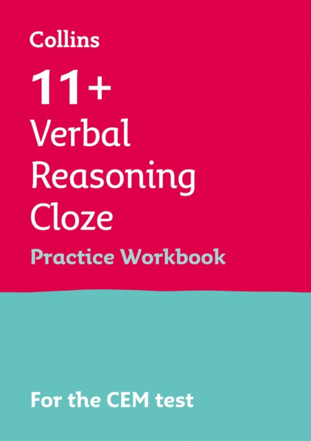 11+ Verbal Reasoning Cloze Practice Workbook by Collins 11+ (Paperback Book)