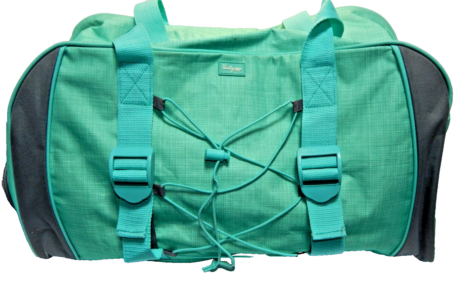Thirty-One Bolso de Lona Grande Verde con Asas Dobles Azul a Presión