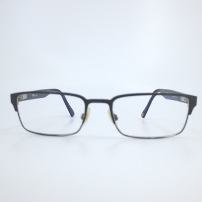 Hugo Boss Orange BO 0136 1OJ Black Gunmetal Rectangular Eyeglasses 53-17-140