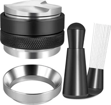 54mm Espresso Accessories Kit, Coffee Distributor and Tamper Leveler, WDT Tool a