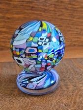 Jody Fine Art Glass Marble Orb Matching Stand...
