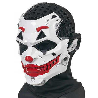 Joker Cyberpunk Harz Maske 2D Clown Cosplay Halloween Anime Requisite UK