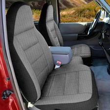High Back Bench Seat Covers For Ford Ranger 19982003 6040 Split Silver