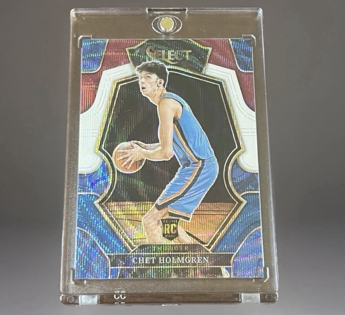 2022-23 Panini Select - Premier Level Tri-Color Prizm #196 Chet Holmgren (RC)