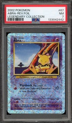 Pokemon Abra Legendary Coll. Reverse Holo #67 PSA 7 | eBay