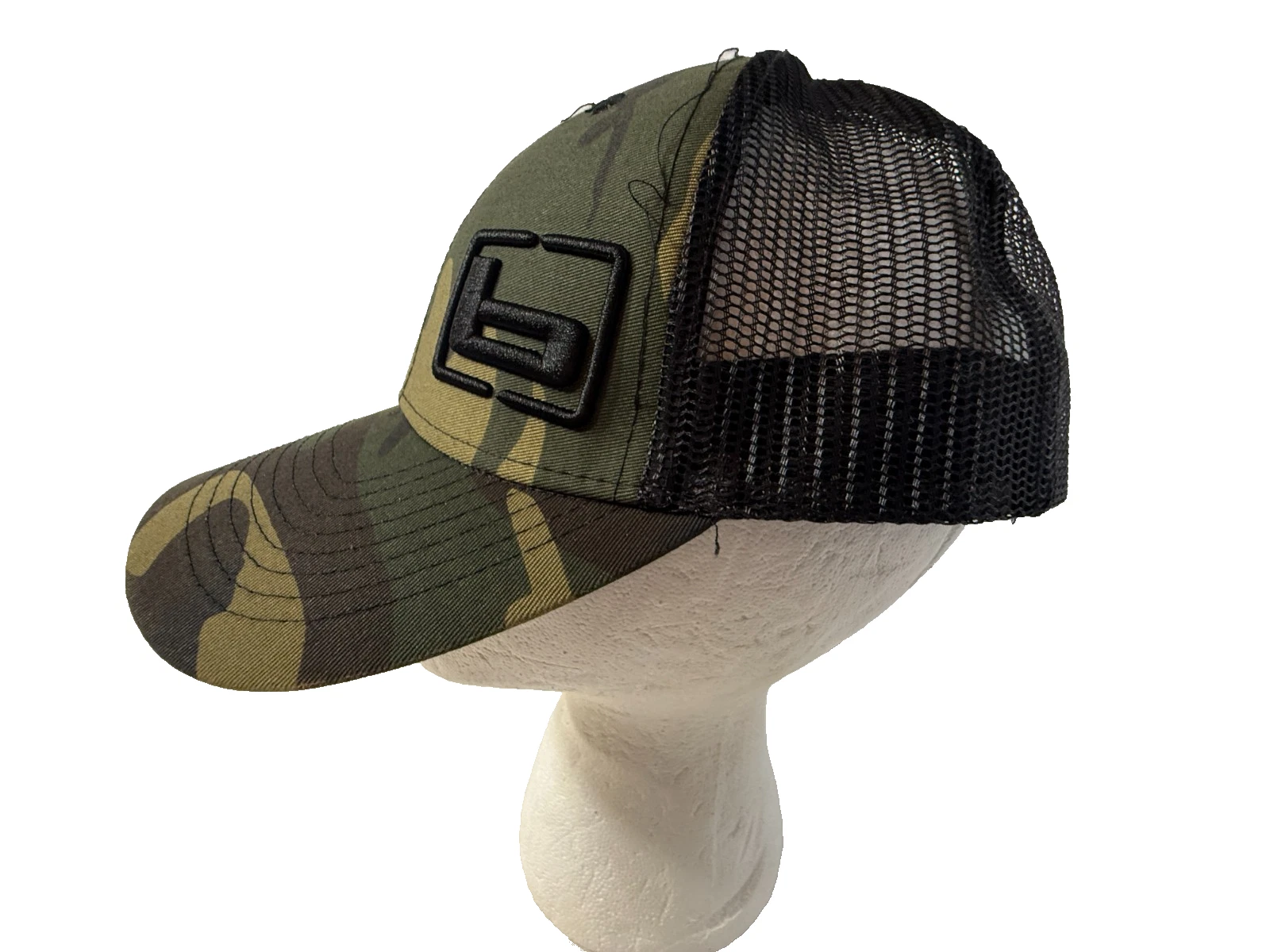 Banded Camo Trucker hat Mesh Back Snapback Hunting Outdoor Cap
