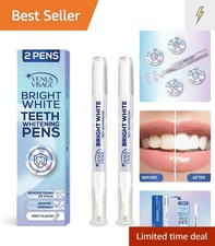 Gentle Teeth Whitening Pen Duo - Low Sensitivity, Effective 4-8 Shades Lighter