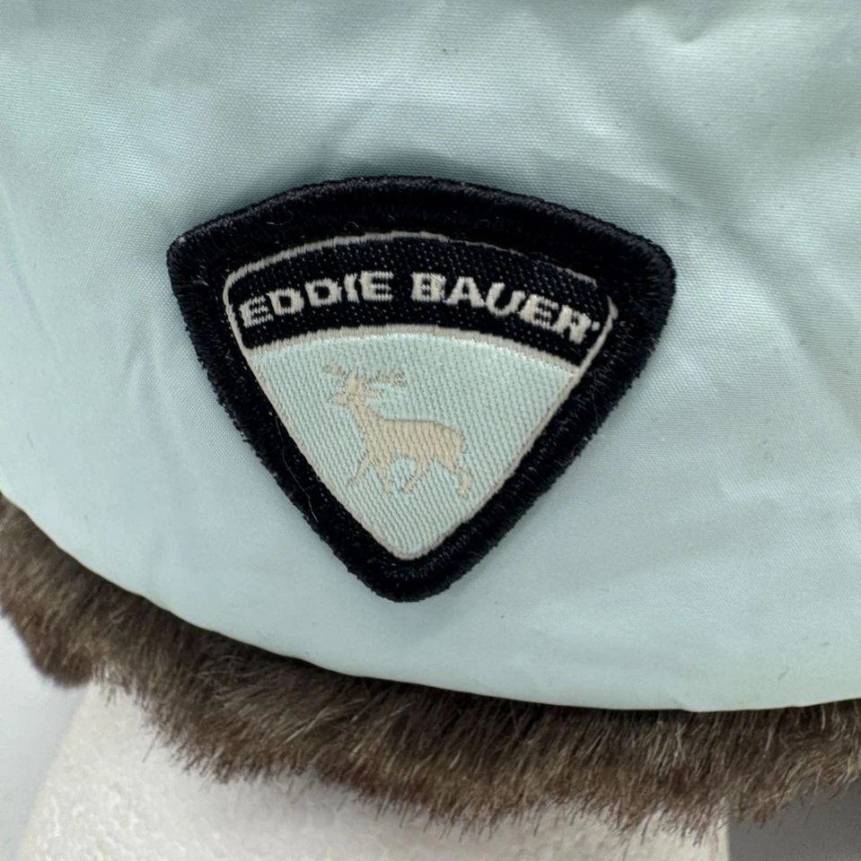 Eddie Bauer Imitación Piel Esquí Aviador Trampero Sombrero S/M Marrón Exterior Invierno Orejeras Foto 2 de 4