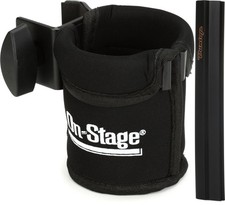 On-Stage MSA5050 Clamp-On Drink Holder Dunlop 5010 Value Bundle