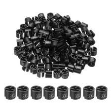 300 Pcs Clothes Hanger Marker 3XL Fit Rod Garment Size Tag Black