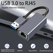 USB 3.0 Gigabit Ethernet RJ45 Network Adapter for Compatible Computers