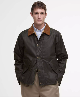 Olive ~ Barbour Tracker Wax Jacket MSRP$445 British Heritage | eBay