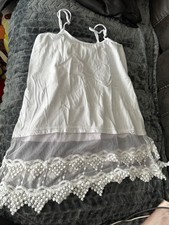 New W/o Tag Winter Lennon White Lace Top Extender Small