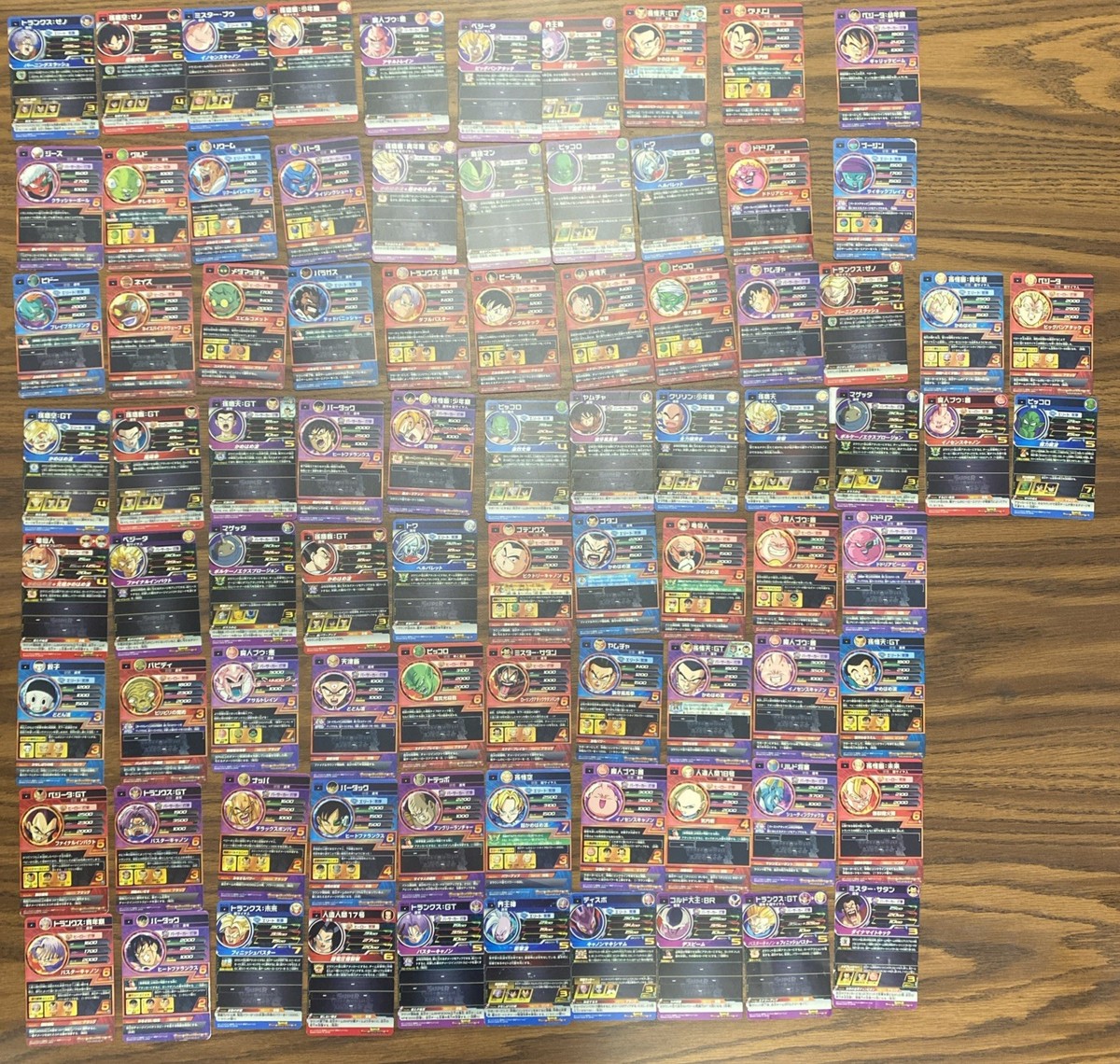 ドラゴンボールカード Lags Dragon Ball Super Heroes Japanese Card Lot of 84 No Repeats Flaws