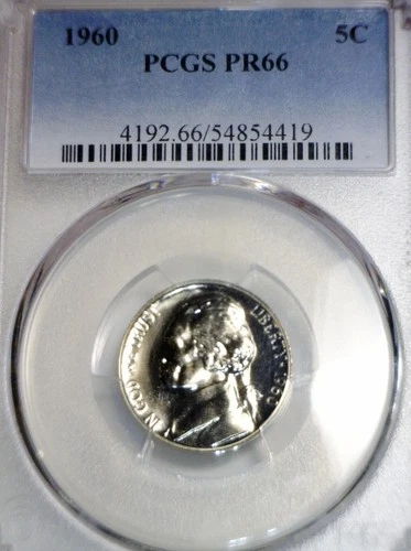1960-P Jefferson Nickel Proof — photo from the most recent tracked eBay sale