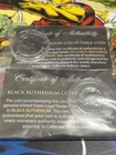 2 x BLACK RUTHENIUM Original Mercury Dime With Coa