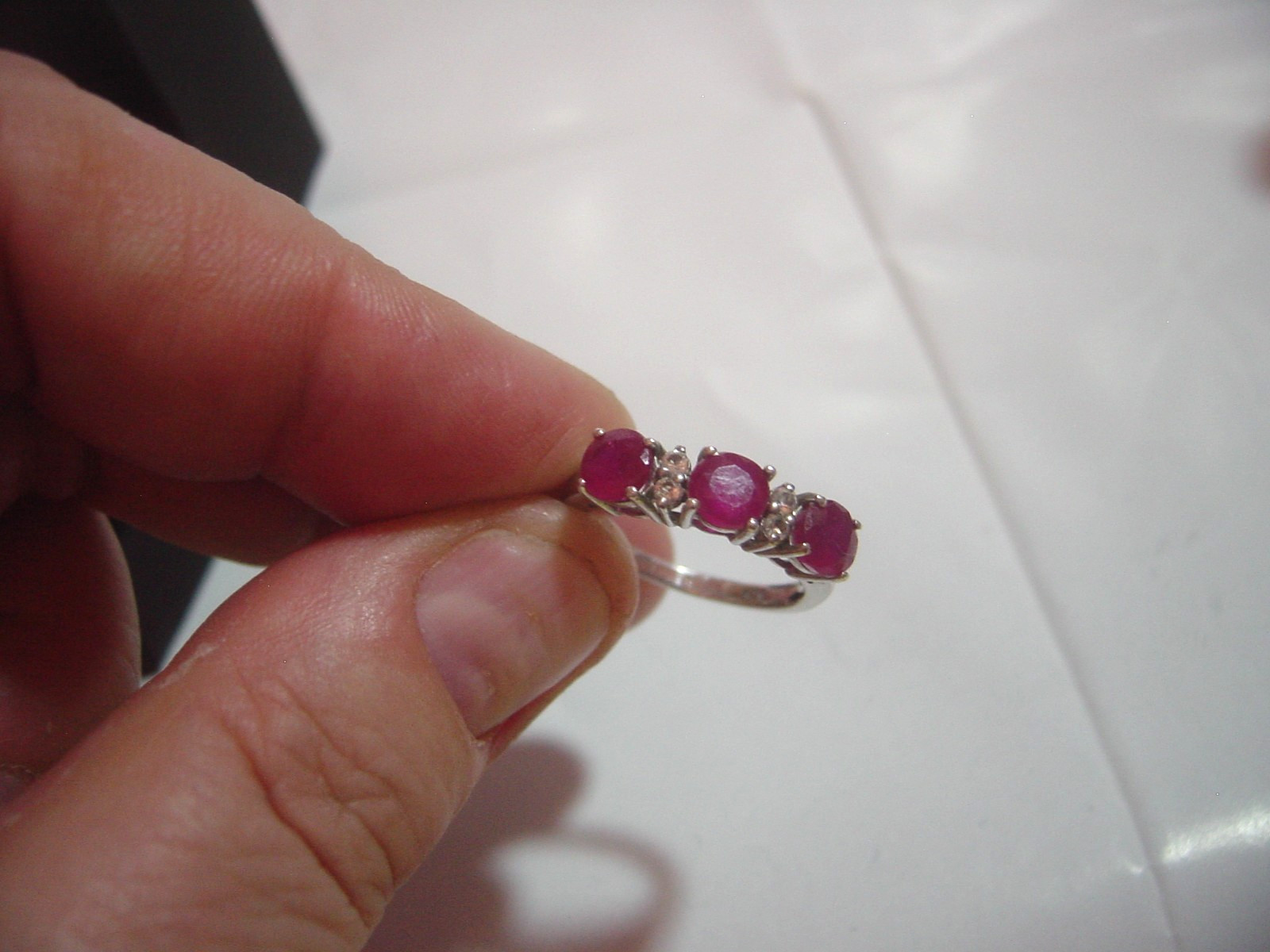 beautiful Solid Silver Ring-natural superb myanma… - image 6