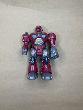 Hap P Kid Mars Robot Attack 7 Maroon Light Up Walking Action Figure Works