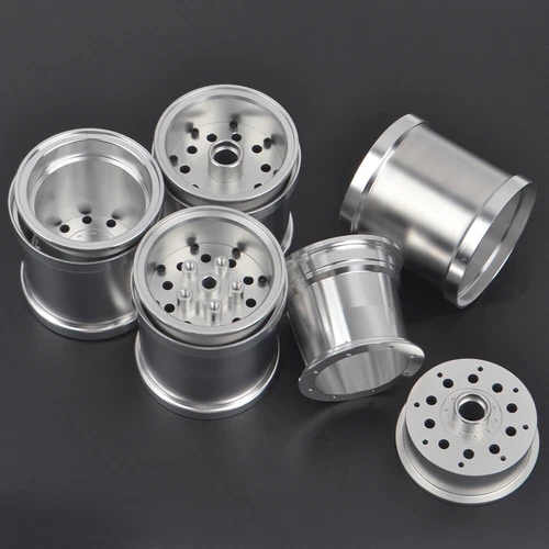 RC Alu Beadlock Wheels/Hub Kit for Tamiya CW01 Midnight Pumpkin Lunchbox Hop Ups - Picture 10 of 13