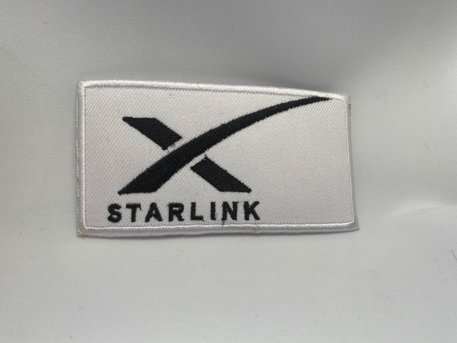 STARLINK NEW EMBROIDERED IRON ON ON NAME PATCH  TAG 2 X 4