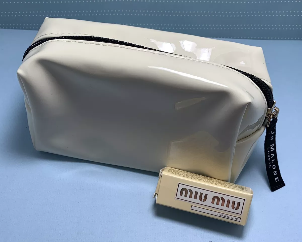 Jo Malone Cream Colored Small Makeup Bag Miu Miu Rollerball