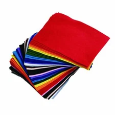 Multi Color Felt Sheet for Crafts, Eco-Fi Kunin, 9"x12” Single Sheet or Bulk Buy