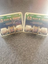 New Hardware House Hall & Closet Doorhandles Lot Of 2. Satin Nickel.