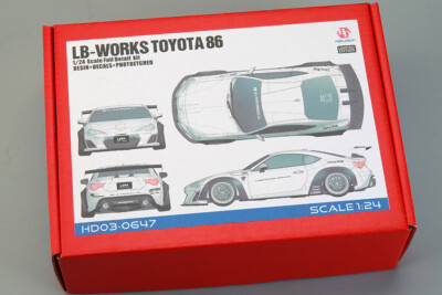 Hobby Design 1:24 Toyota 86 LB Works Full Detail Resin Kit HD03-0647