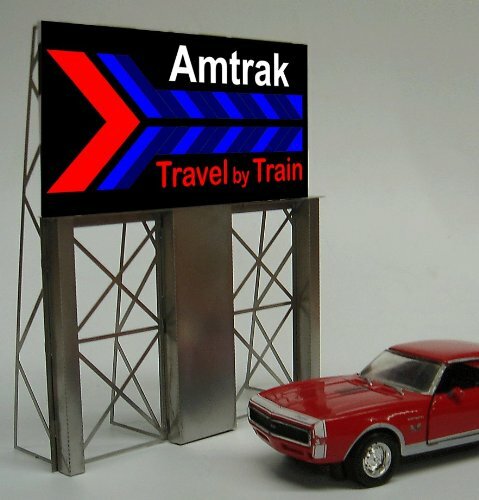 8281 Amtrak Roadside Billboard by Miller Signs - Picture 1 of 1
