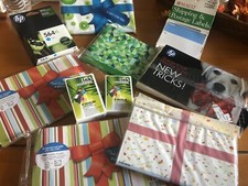 Lot of HP Ink Cartridges, 50 Envelopes and Photo Paper Stock, Address Labels
