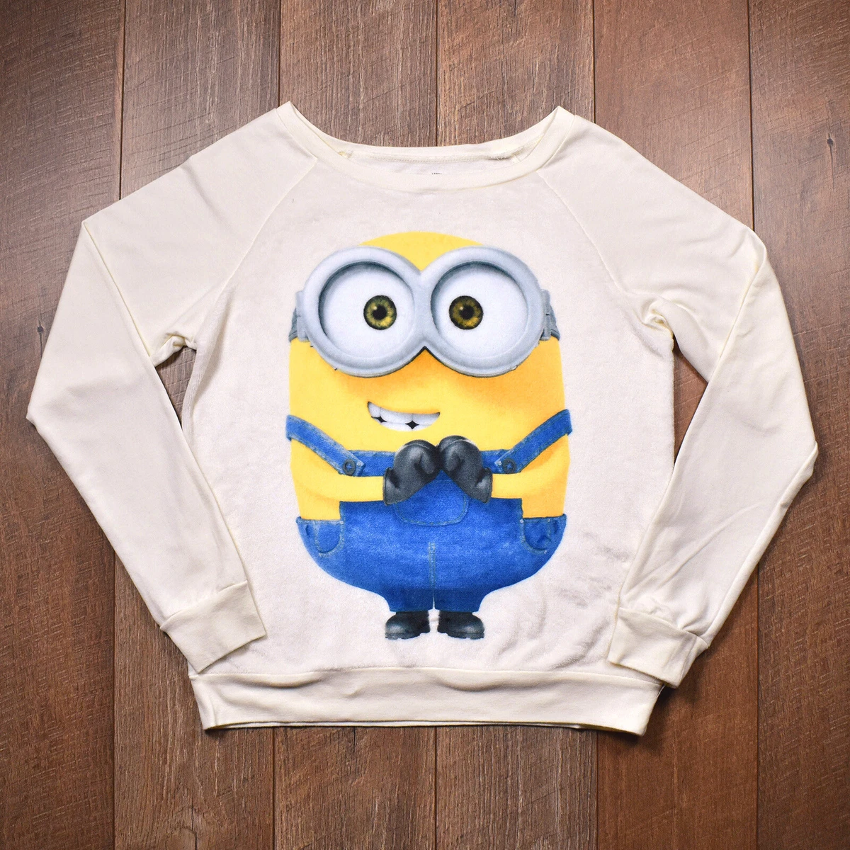 Minions Despicable Me Fleece Sweatshirt - Medium Fur Plush Soft  Womenu0026#039;s Sweater | eBay
