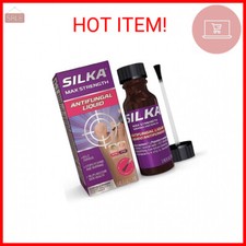 SILKA Max Strength Antifungal Liquid for Toenail Health, With Brush Applicator,