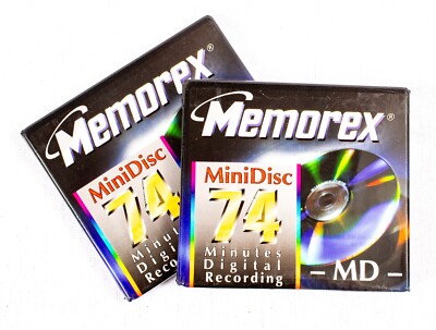 Memorex 74 Minidisks, New, 2 Disks