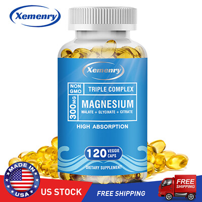 Triple Magnesium Complex - Magnesium Malate, Glycinate, Citrate - Muscle Health
