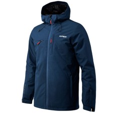 Alpinus Men's Active Causses Jacket Hooded Waterproof Breathable Navy Blue