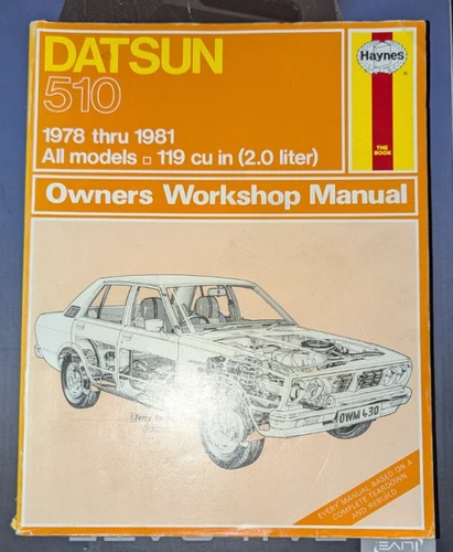 Haynes Repair Manual 430 Datsun 1978 thru 81 All Models 119cu. in. (2.0 liter)