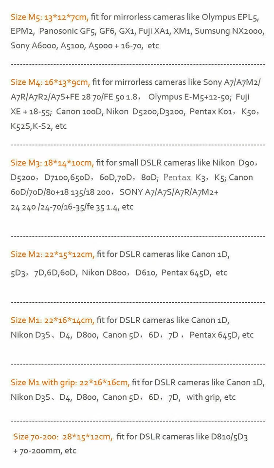 Waterproof Padded Drawstring Camera Bag Storage Case Insert For DSLR Canon Nikon - Image 3 of 4