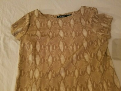 Womens Polo Ralph Lauren Dress L Large Yellow