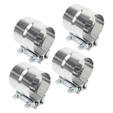 4Pack 4" inch Stainless Steel 304 Lap Joint Clamp Heavy Duty Exhaust Band Clamp