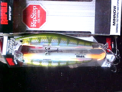 Leurre Rapala J09 Articulé Minnow 3 1/2" - Gold/Flu/Red - Flottant - Pour Brochet, Perche, Truite